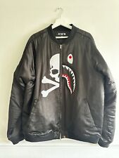 A BATHING APE x MASTER MIND Skull Shark Embroidery Souvenir Jacket XXL