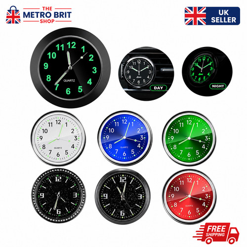 Mini car dashboard clock - car,