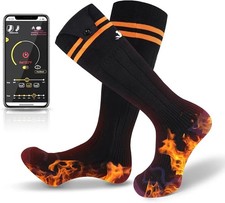 USB Rechargable 2500/5000mAh Battery Heated Socks Electric Boot Feet Warmer Sock