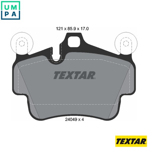 Brake pad set - set, disc