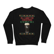 Split The G Christmas Sweater