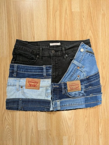 Levi patchwork denim mini - levi's,