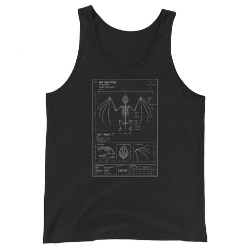Bat skeleton blueprint tank - bat,
