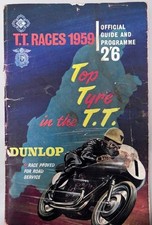 1959 TT program complete with map & partially filled in score card