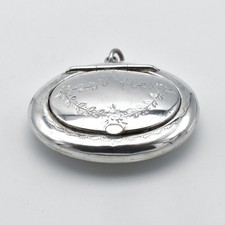 Antique Solid Silver Powder
