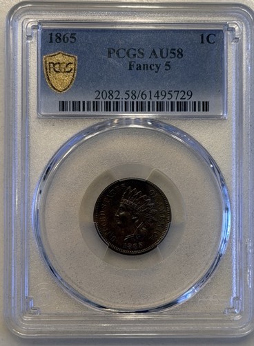 1865 indian head cent fancy - head,