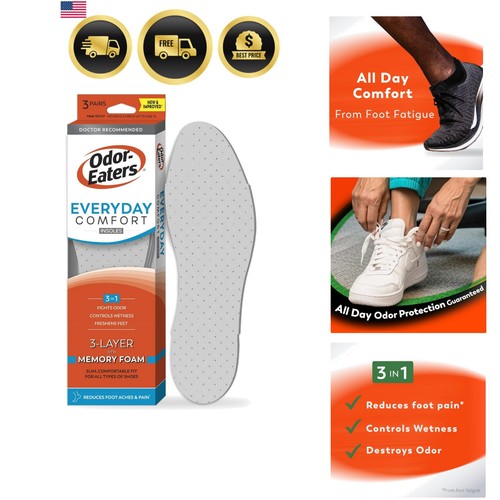 Everyday comfort insoles - 3, ct.
