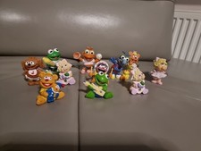 Vintage Kermit the Frog Muppet Babies Bundle  PVC Mini Figure  2.25” Rare