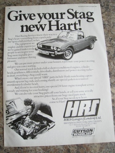 Hrs garages london - hrs, stag