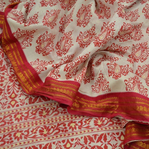 Indian vintage sari red - indian,
