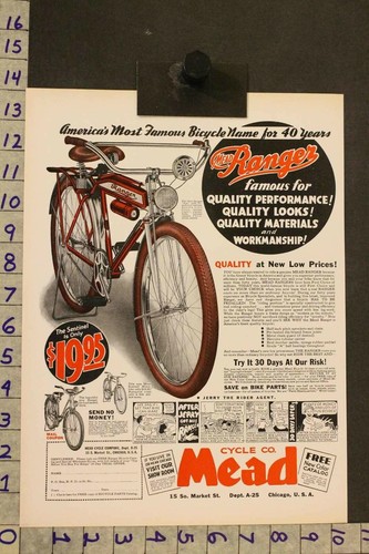 1935 sport bicycle mead ranger - mead,