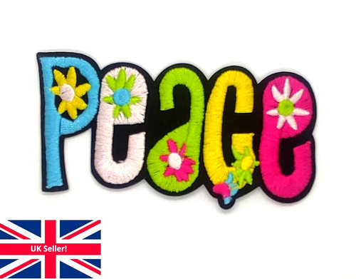 Peace iron sew patch - sew, on