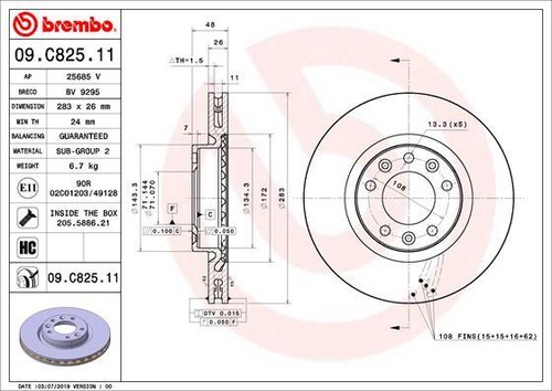 New brake disc - 2x,
