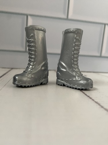 Barbie doll silver boots - barbie,