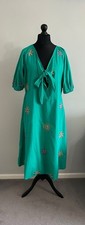 Monsoon Green Embroidered Midi