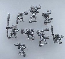 WFB Orcs And Goblins, 8x Metal Snotlings, Citadel 9024