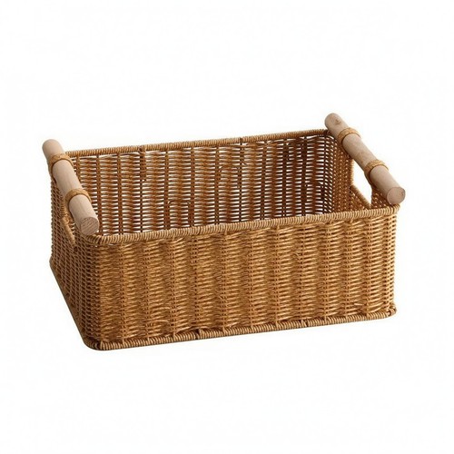 Rectangular rattan basket - rectangular,