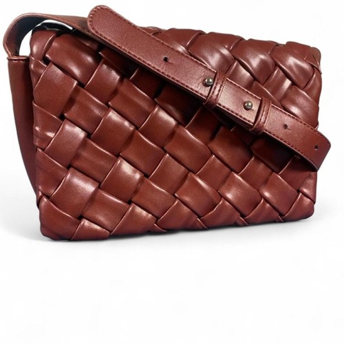 Women burgundy woven - na-kd, women's