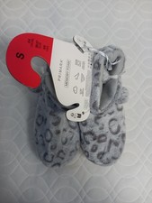 ? Primark Grey Memiry Foam Slippers Size 3/4 Bnwt