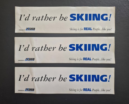 Vintage ski stickers winter - stickers,