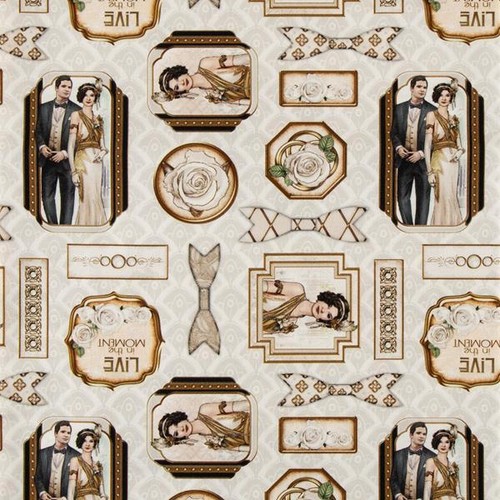 Art deco fabric - art,