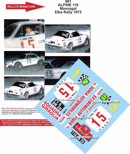 Decals ref 0981 alpine - 0981,