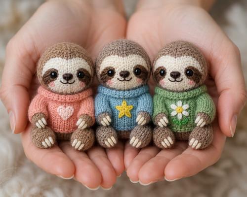 Sloth knitting pattern - sloth,
