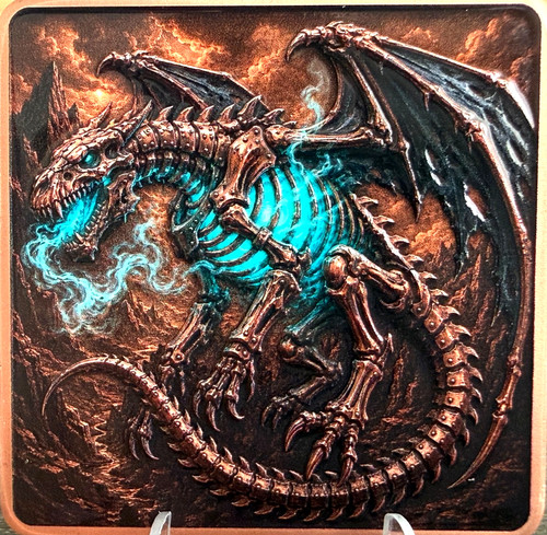5oz dragon pure copper - 5oz, 3d