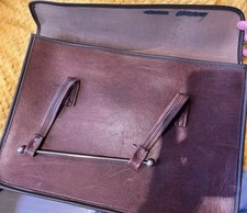 Unisex Vintage Brown Leather