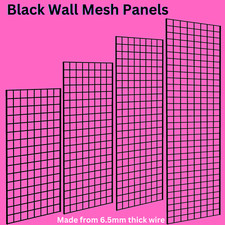 Black grid wall - panels, extra