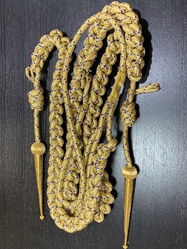 Aiguillette gold and blue - and,