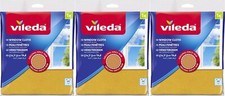 Vileda / Window & Glass Cleaning Cloth Streak / Pack of 3
