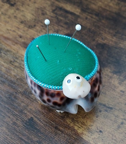 Seashell sewing pin cushion - sewing,