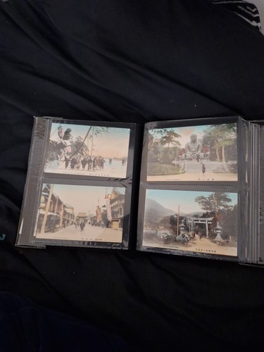 Old japanese album cards - old,