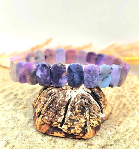 Natural sugilite beaded - natural,
