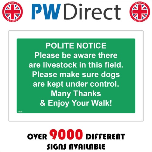 Sign polite notice - notice, please