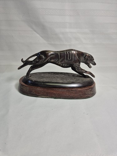 Vintage bronze greyhound - bronze, on
