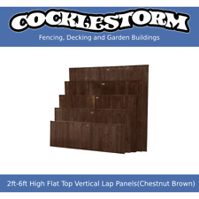 2ft-6ft High x 6ft Wide Vertical Lap Feather Edge Timber Garden Fence Panels