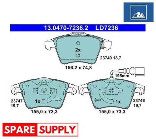 Brake pad set disc - brake, for
