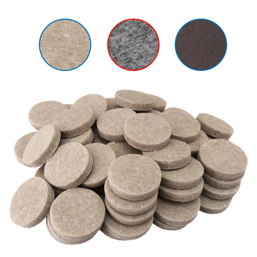Felt pads 25mm - , beige