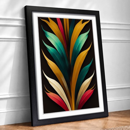 Art deco feather - deco, no.4