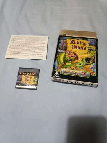 Atari lynx game viking child - game,