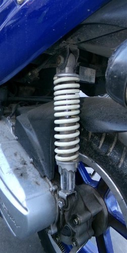 Rear shock absorber - absorber, lh