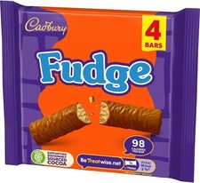 Cadbury Milk Chocolate Fudge Bar, 88 g (Pack of 4 Bars)