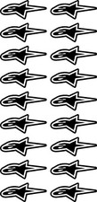 18 BLACK & WHITE ALPINESTARS
