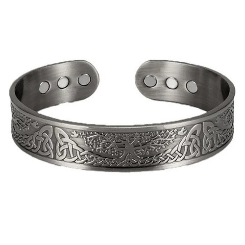 Men copper magnetic bracelet - copper,