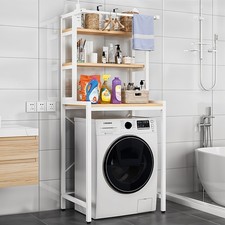 3 Tier Over Toilet Storage Rack Bathroom Washing Machine Shelf Laundry Organizer