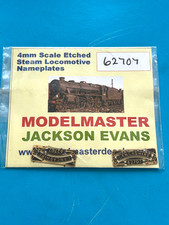 NEW MODELMASTER JE NAME PLATES