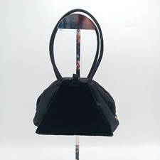 Lulu Guiness Handbag Womens Black Gold Clasp FLT30-EP