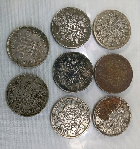 Great britain sixpence coins - great,
